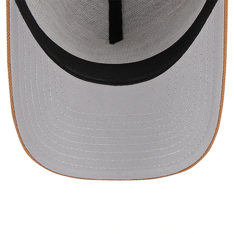 Men's New Era Brown Cincinnati Reds A-Frame Trucker 9FORTY Adjustable Hat
