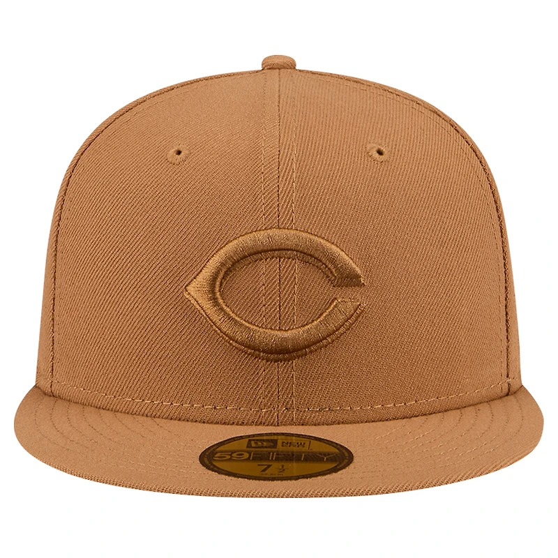 Casquette ajustée 59FIFTY marron des Cincinnati Reds New Era pour hommes