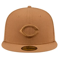 Casquette ajustée 59FIFTY marron des Cincinnati Reds New Era pour hommes