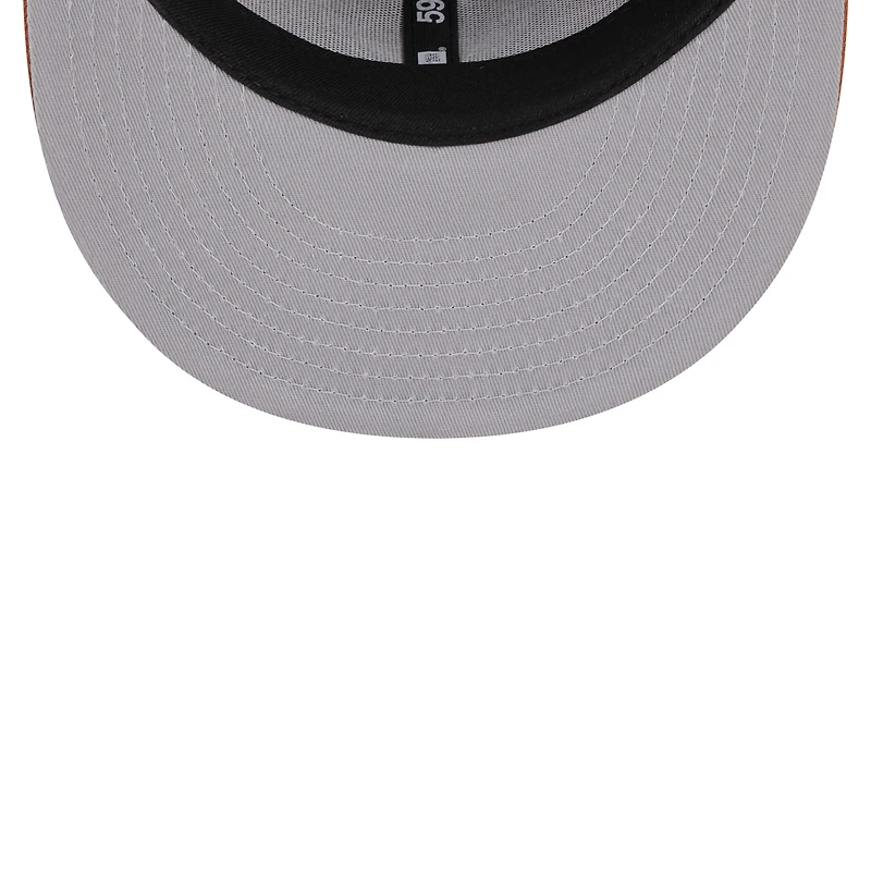 Men's New Era Brown Cincinnati Reds Spring Color 59FIFTY Fitted Hat