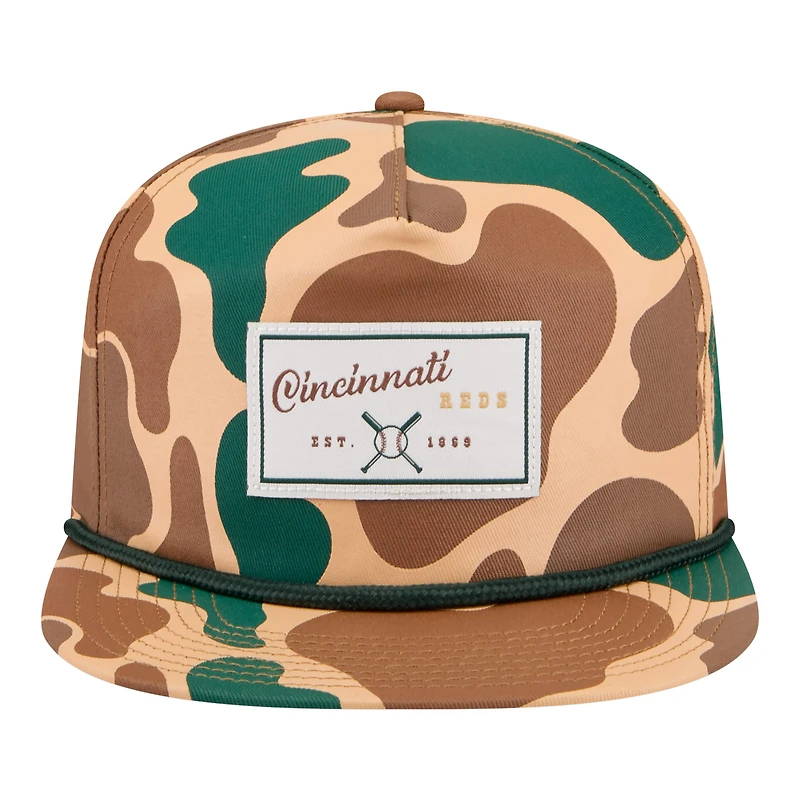 Men's New Era  Camo Cincinnati Reds Duck 19TWENTY Adjustable Hat