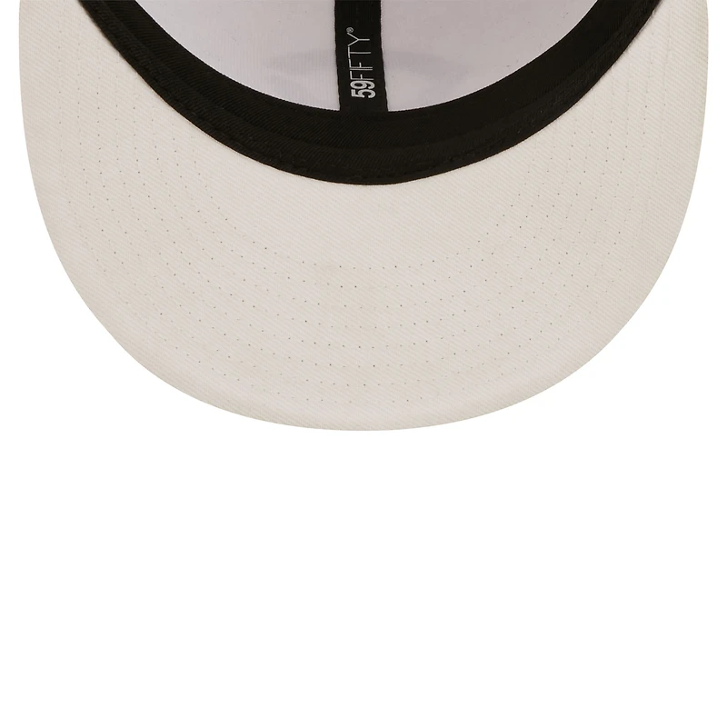 Men's New Era Cincinnati Reds White on 59FIFTY Fitted Hat