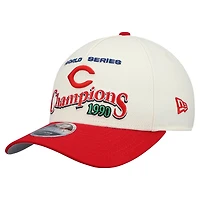 Men's New Era  Cream/Red Cincinnati Reds World Series 9FORTY M-Crown Adjustable Hat
