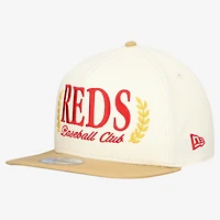 Men's New Era Cream Cincinnati Reds Club 9FIFTY A-Frame Snapback Hat