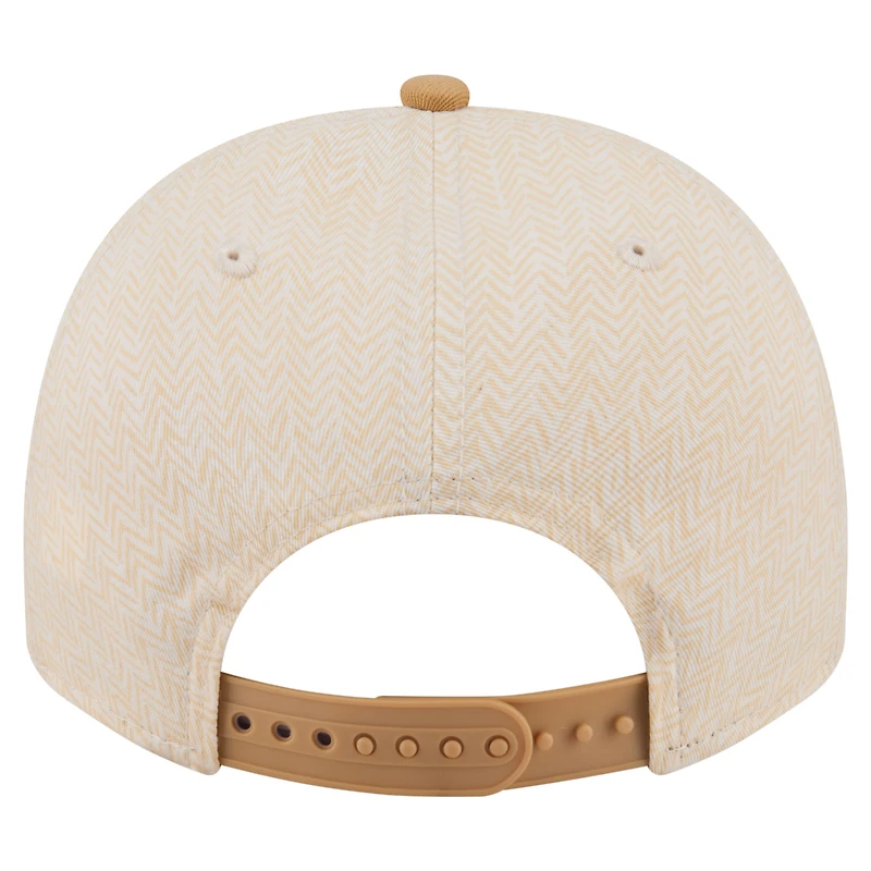 Men's New Era Cream Cincinnati Reds Herringbone 9FIFTY A-Frame Snapback Hat
