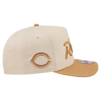 Men's New Era  Cream Cincinnati Reds Herringbone 9FIFTY A-Frame Snapback Hat