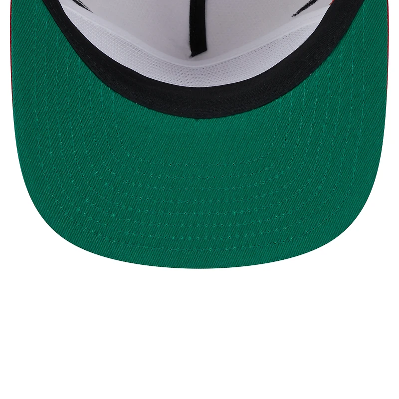 Men's New Era Cream Cincinnati Reds Iron Golfer Snapback Hat
