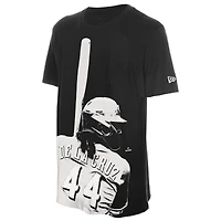 Men's New Era Elly De La Cruz Black Cincinnati Reds Oversized Graphic T-Shirt