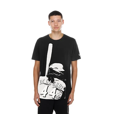 Men's New Era Elly De La Cruz Black Cincinnati Reds Oversized Graphic T-Shirt
