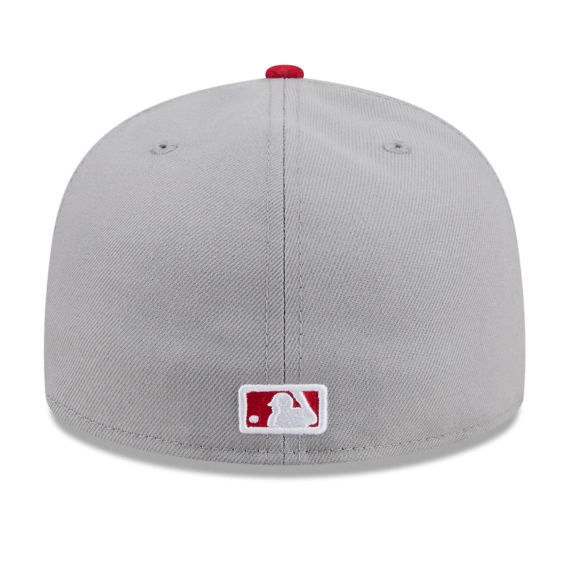 Men's New Era Gray/Red Cincinnati Reds 2026 Baseball Hall of Fame 59FIFTY Fitted Hat