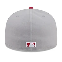 Men's New Era Gray/Red Cincinnati Reds 2026 Baseball Hall of Fame 59FIFTY Fitted Hat