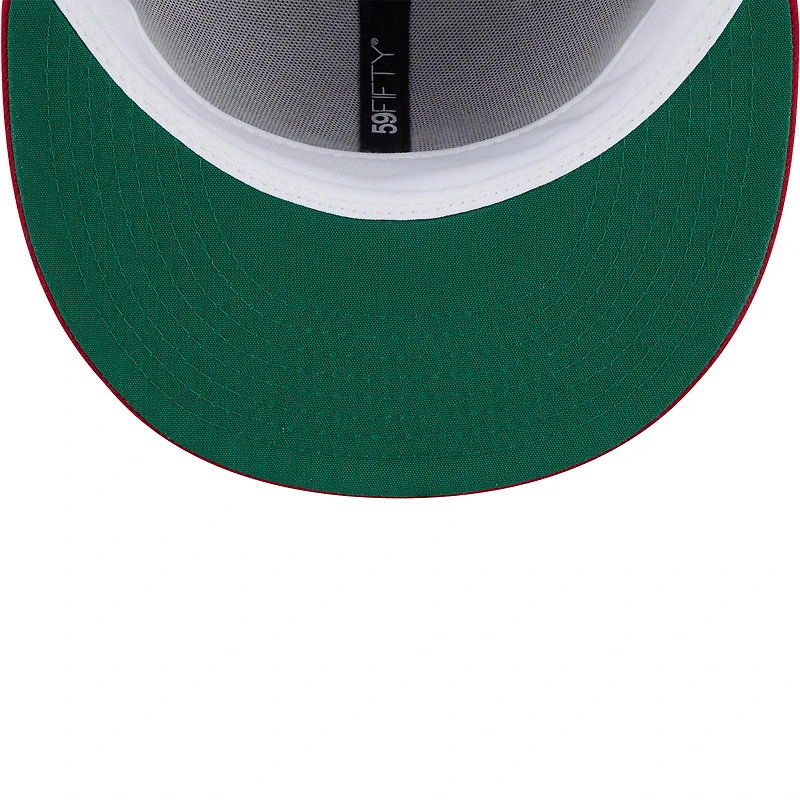 Men's New Era Gray/Red Cincinnati Reds 2026 Baseball Hall of Fame 59FIFTY Fitted Hat