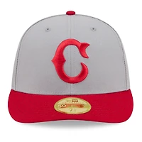 Men's New Era Gray/Red Cincinnati Reds 2026 Baseball Hall of Fame 59FIFTY Low Profile Fitted Hat