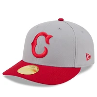 Men's New Era Gray/Red Cincinnati Reds 2026 Baseball Hall of Fame 59FIFTY Low Profile Fitted Hat