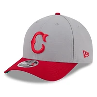 Casquette ajustable New Era grise et rouge Cincinnati Reds 2026 Baseball Hall of Fame 9FORTY M-Crown pour homme