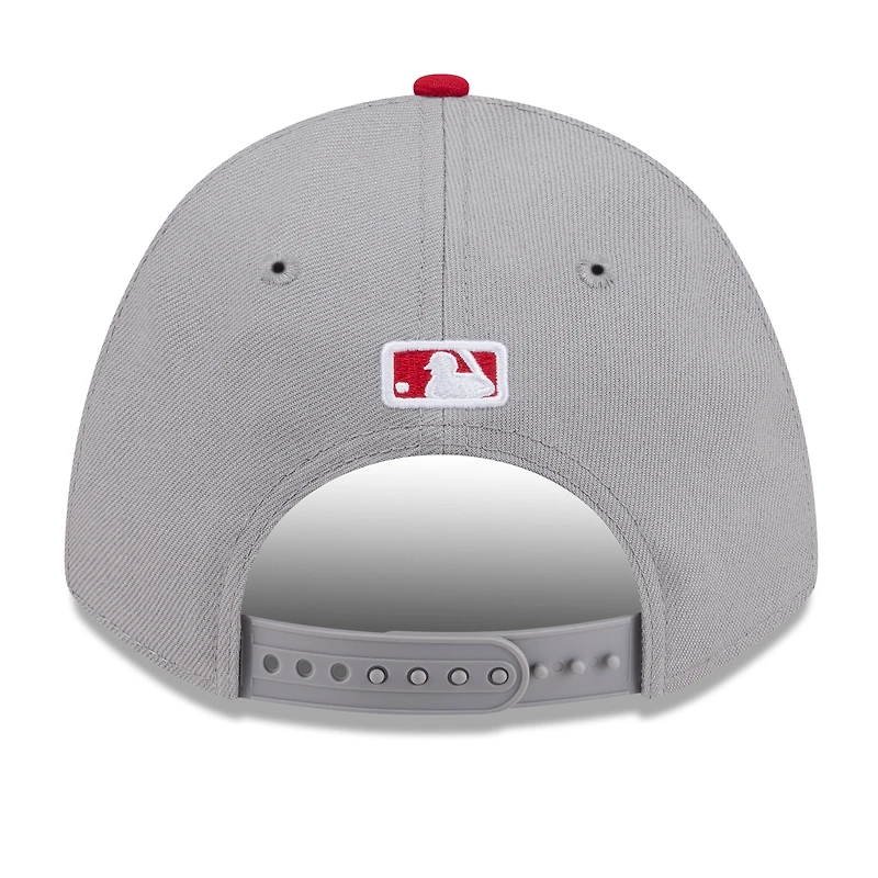 Men's New Era Gray/Red Cincinnati Reds 2026 Baseball Hall of Fame 9FORTY M-Crown Adjustable Hat