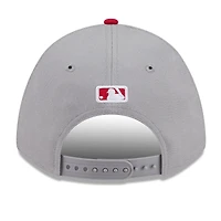 Men's New Era Gray/Red Cincinnati Reds 2026 Baseball Hall of Fame 9FORTY M-Crown Adjustable Hat