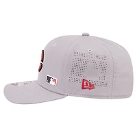 Men's New Era Gray Cincinnati Reds Laser Perforated 9SEVENTY Adjustable Hat