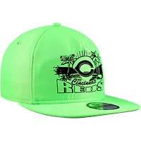 Casquette snapback verte Cincinnati Reds Neon Golfer New Era pour hommes