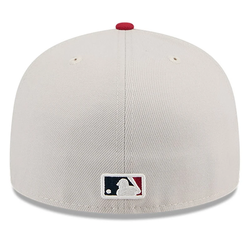 Men's New Era  Khaki/Red Cincinnati Reds 2024 Fourth of July 59FIFTY Fitted Hat