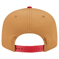 Men's New Era Khaki/Red Cincinnati Reds Ice Cream 9FIFTY Snapback Hat