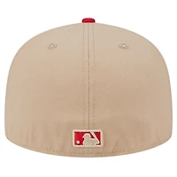 Men's New Era Khaki Cincinnati Reds 59FIFTY Fitted Hat