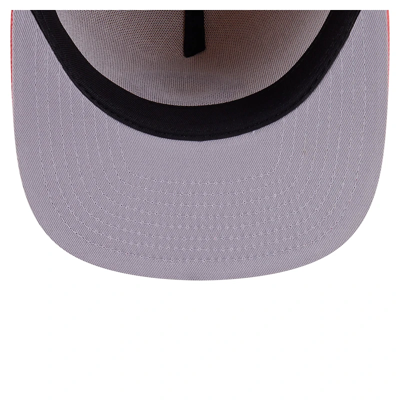 Men's New Era Light Beige/Coral Cincinnati Reds Two-Tone Color Pack A-Frame 59FIFTY Fitted Hat