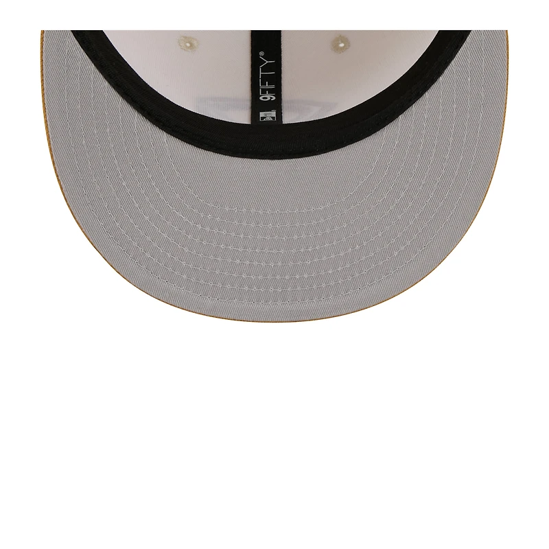 Casquette snapback New Era 9FIFTY pour homme, beige clair/kaki, coloris Cincinnati Reds, lot de deux.
