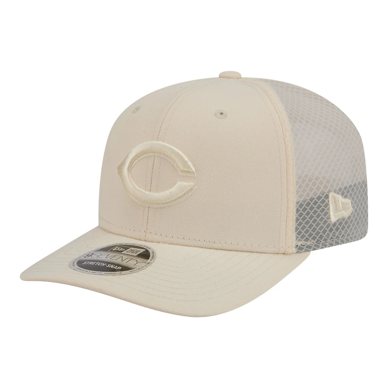 Casquette trucker ajustable New Era COOLERA 9SEVENTY beige clair pour homme