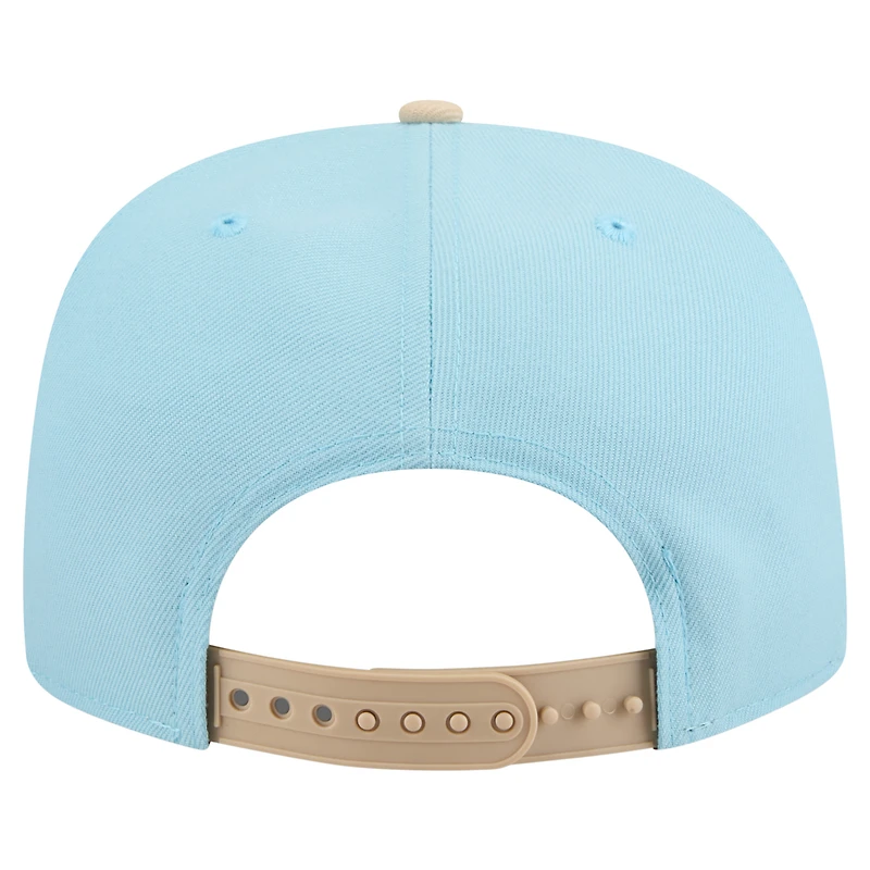 Casquette snapback A-Frame 9FIFTY bleu clair/beige clair pour homme New Era, pack couleur Cincinnati Reds