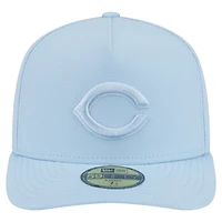 Men's New Era  Light Blue Cincinnati Reds Color Pack A-Frame 59FIFTY Fitted Hat