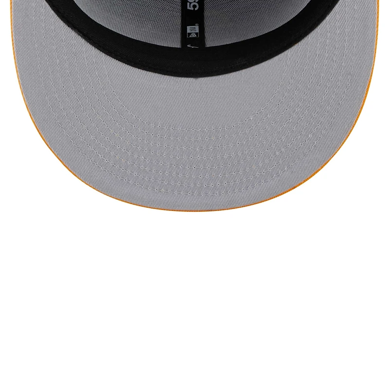 Men's New Era Navy/Gold Cincinnati Reds Primary Logo 59FIFTY Fitted Hat