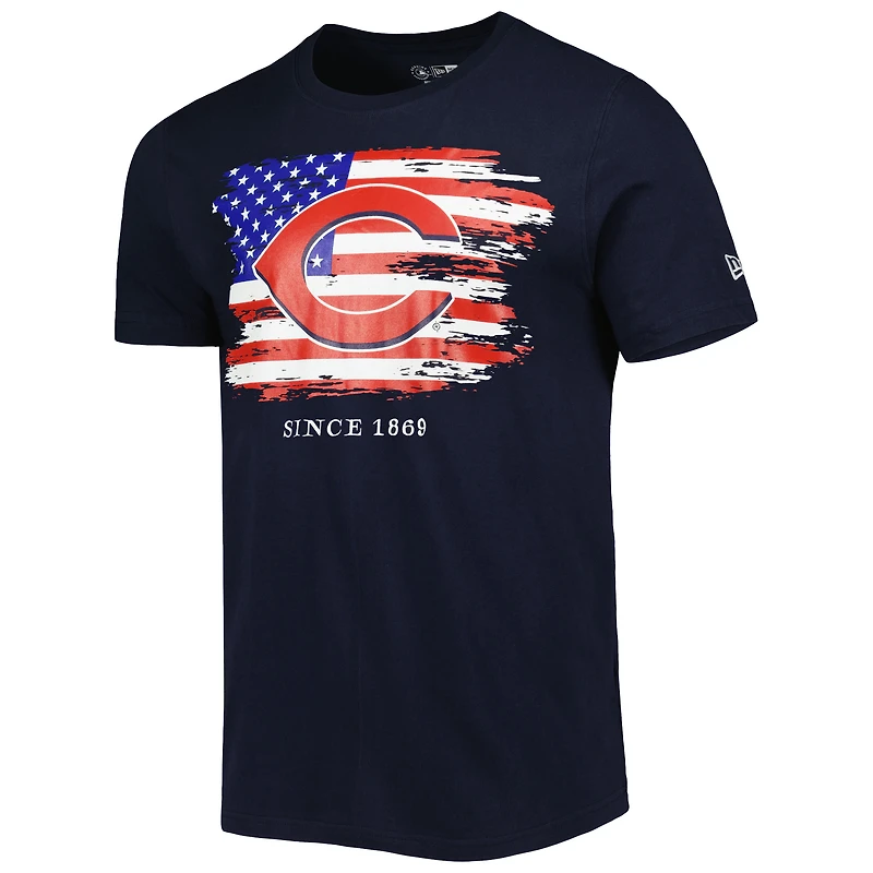 T-shirt pour homme New Era bleu marine Cincinnati Reds 4th of July en jersey