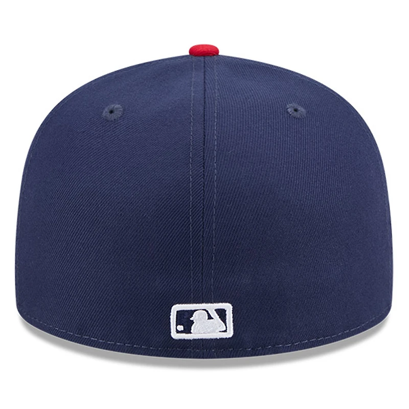 Casquette ajustée 59FIFTY bleu marine des Cincinnati Reds pour homme, style Temple de la renommée du baseball, New Era