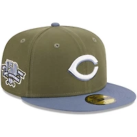 Casquette ajustée 59FIFTY pour homme des Cincinnati Reds New Era olive/bleu