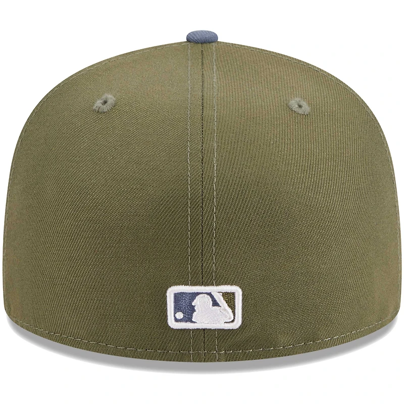 Casquette ajustée 59FIFTY pour homme des Cincinnati Reds New Era olive/bleu