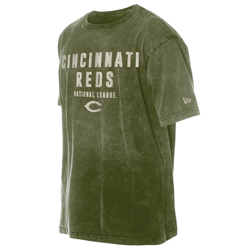 Men's New Era  Olive Cincinnati Reds 2026 Armed Forces Day T-Shirt