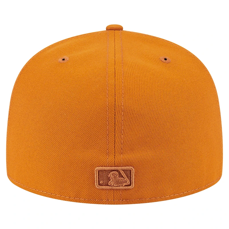 Casquette ajustée A-Frame 59FIFTY orange Cincinnati Reds pour homme New Era