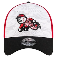Casquette New Era 39THIRTY Flex Clubhouse MLB 2025 des Cincinnati Reds pour homme, rouge/noir