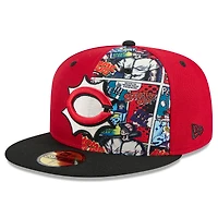 Casquette ajustée 59FIFTY des Cincinnati Reds pour homme, édition 2025 de la MLB, rouge et noire, New Era