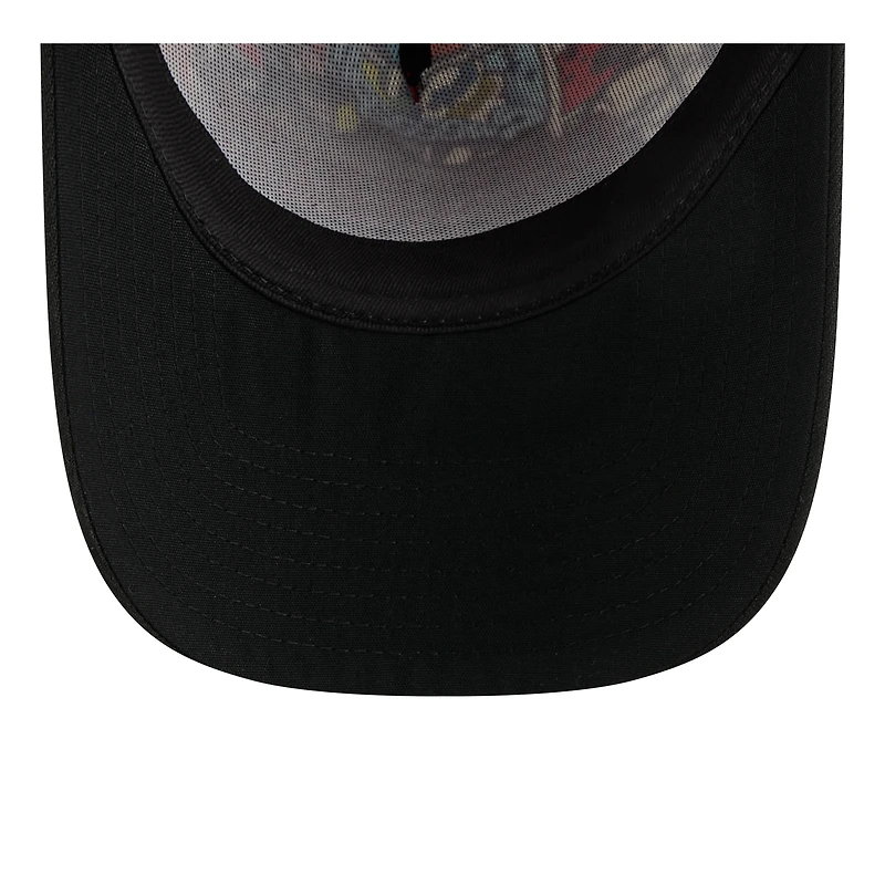 Men's New Era Red/Black Cincinnati Reds 2025 MLB Diamond Hero Edition A-Frame 9FORTY Adjustable Hat