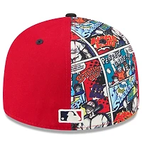Casquette ajustée 59FIFTY basse New Era rouge/noir pour homme, édition 2025 des Cincinnati Reds, MLB Players' Weekend