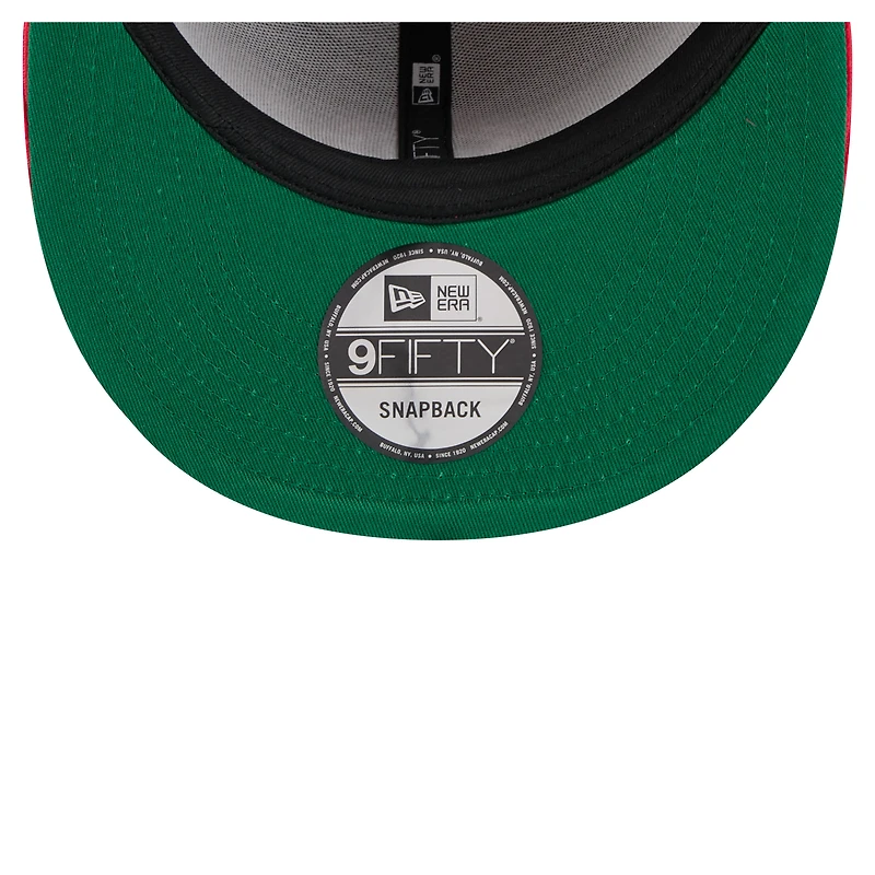Casquette snapback rétro en velours côtelé rouge/noir Cincinnati Reds de New Era pour homme