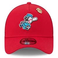 Casquette camionneur ajustable 9FORTY Big League Chew A-Frame pour homme New Era rouge des Cincinnati Reds 2025