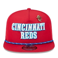 Casquette snapback New Era rouge pour homme des Cincinnati Reds 2025 Big League Chew Golfer
