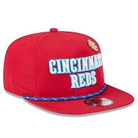 Casquette snapback New Era rouge pour homme des Cincinnati Reds 2025 Big League Chew Golfer