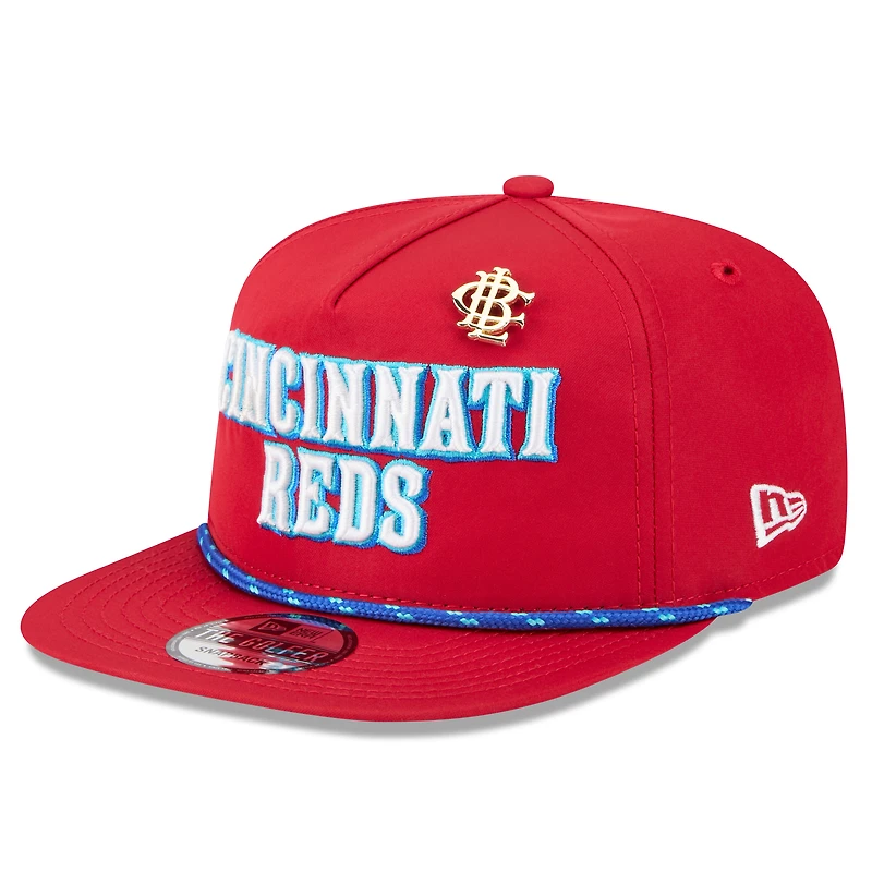 Casquette snapback New Era rouge pour homme des Cincinnati Reds 2025 Big League Chew Golfer