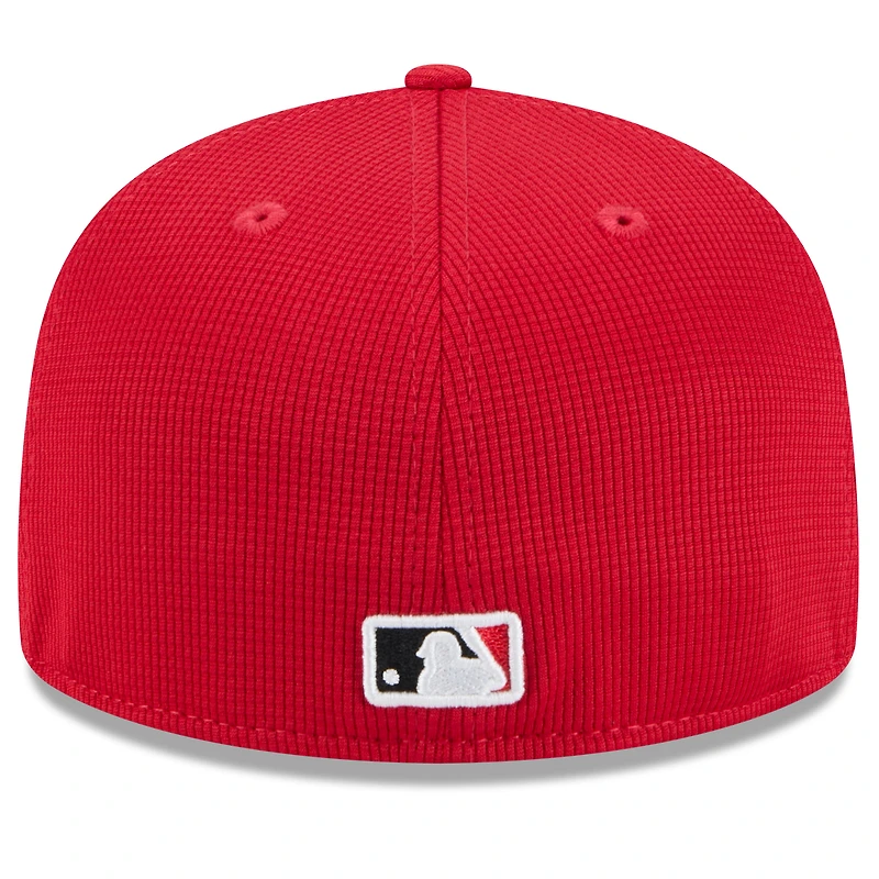 Men's New Era  Red Cincinnati Reds 2025 Spring Training 59FIFTY Fitted Hat