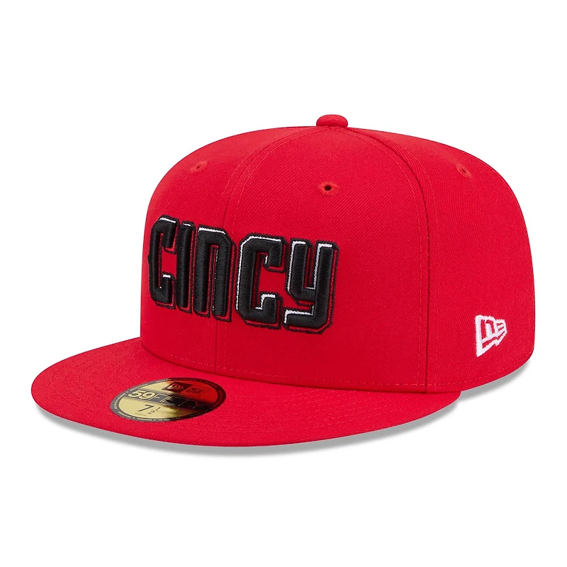 Casquette ajustée New Era rouge Cincinnati Reds 2026 City Connect 59FIFTY pour homme