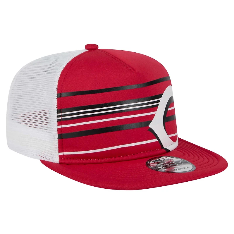 Casquette snapback rouge Cincinnati Reds 9FIFTY A-Frame Trucker pour homme de New Era